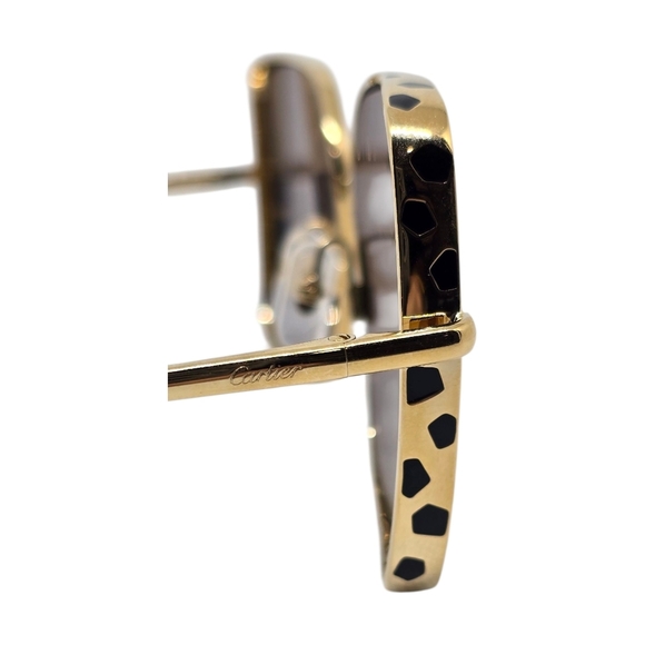 CARTIER LAQUERED Gold and Brown Sunglasses - Picture 4 of 10